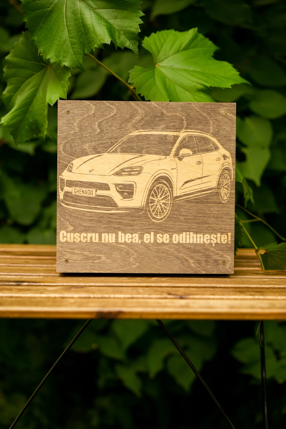 DrinkMaker Mini — Gravură pe capacul închis