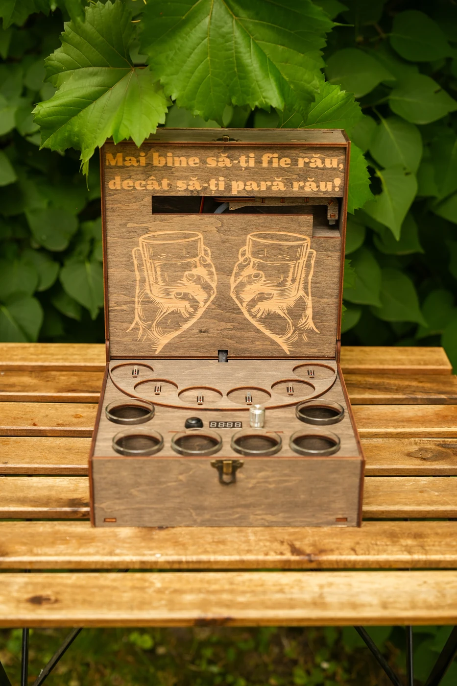 DrinkMaker Mini — Pahare în compartimentele de transport